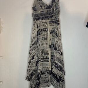 Vintage Betsey Johnson newspaper dress